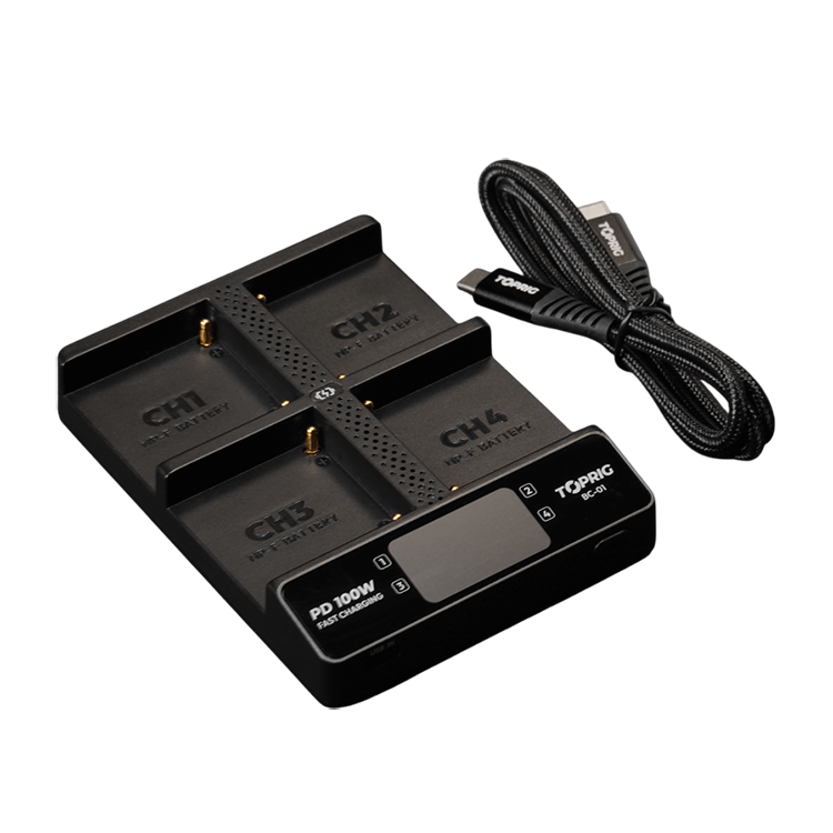 

Зарядное устройство Accsoon TOPRIG BC-01 100W 4-Bay для NP-F