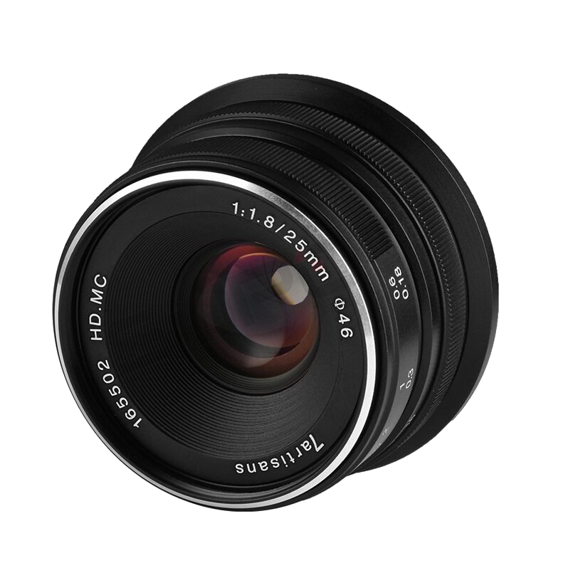 Объектив 7Artisans 25mm F1.8 Micro 4/3 Чёрный 