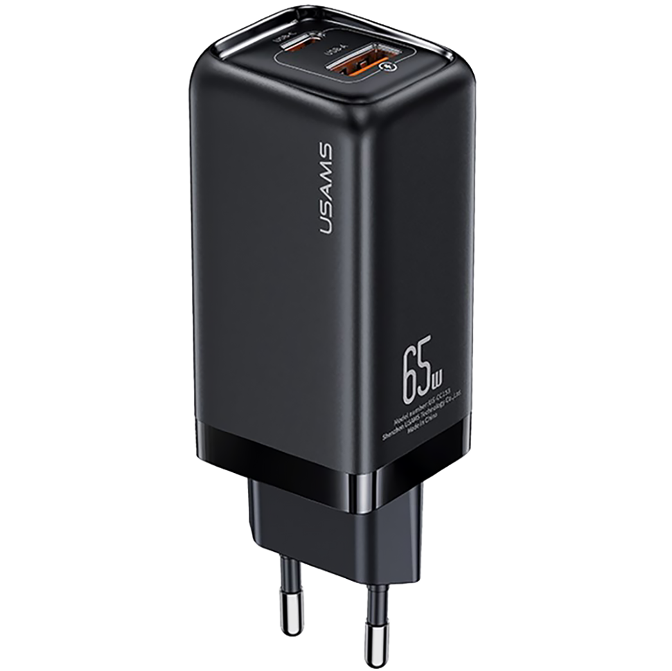 Сетевой адаптер USAMS CC153 T47 65W (EU) Черный 