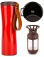 Термокружка Kiss Kiss Fish MOKA Smart Cup OLED 430мл Красная с кожаным ремешком - Изображение 112855