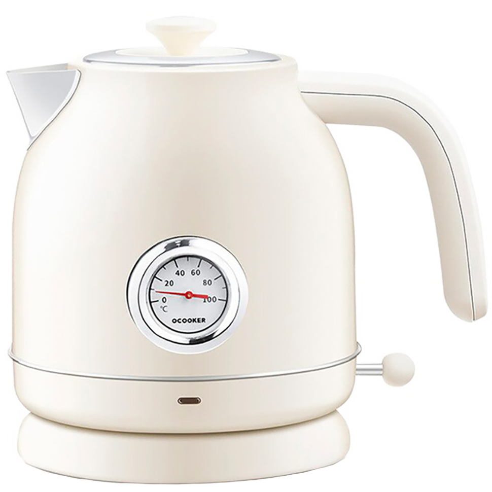 Чайник Qcooker Retro Electric Kettle 1.7L Белый 