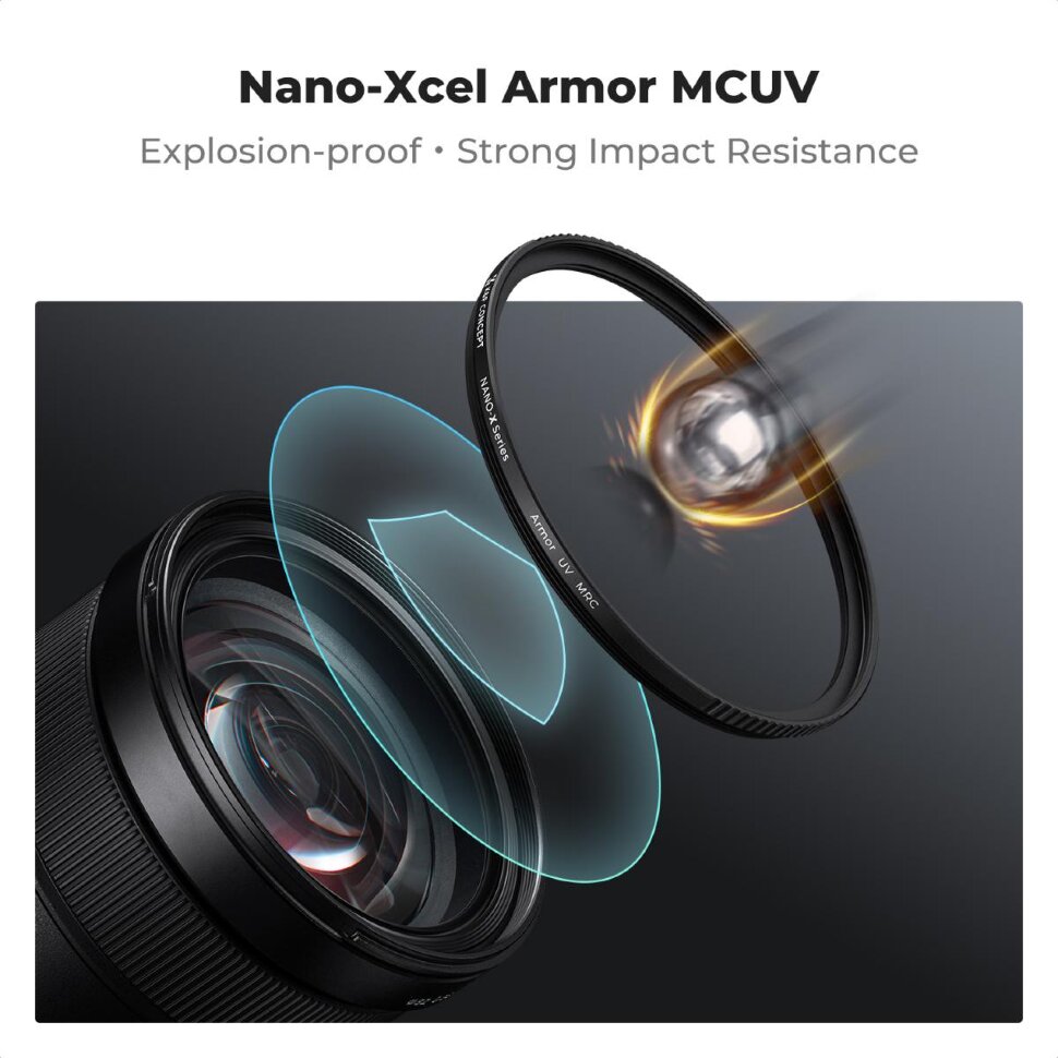 

Светофильтр K&F Concept Nano-X Armor MCUV 37мм KF01.2737