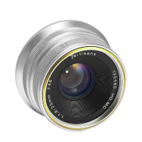 Артикул: 17976. Объектив 7Artisans 25mm F1.8 E-Mount Серебро
