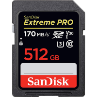 Артикул: 21477. Карта памяти SanDisk Extreme Pro SDXC Card 512GB V30 UHS- I U3
