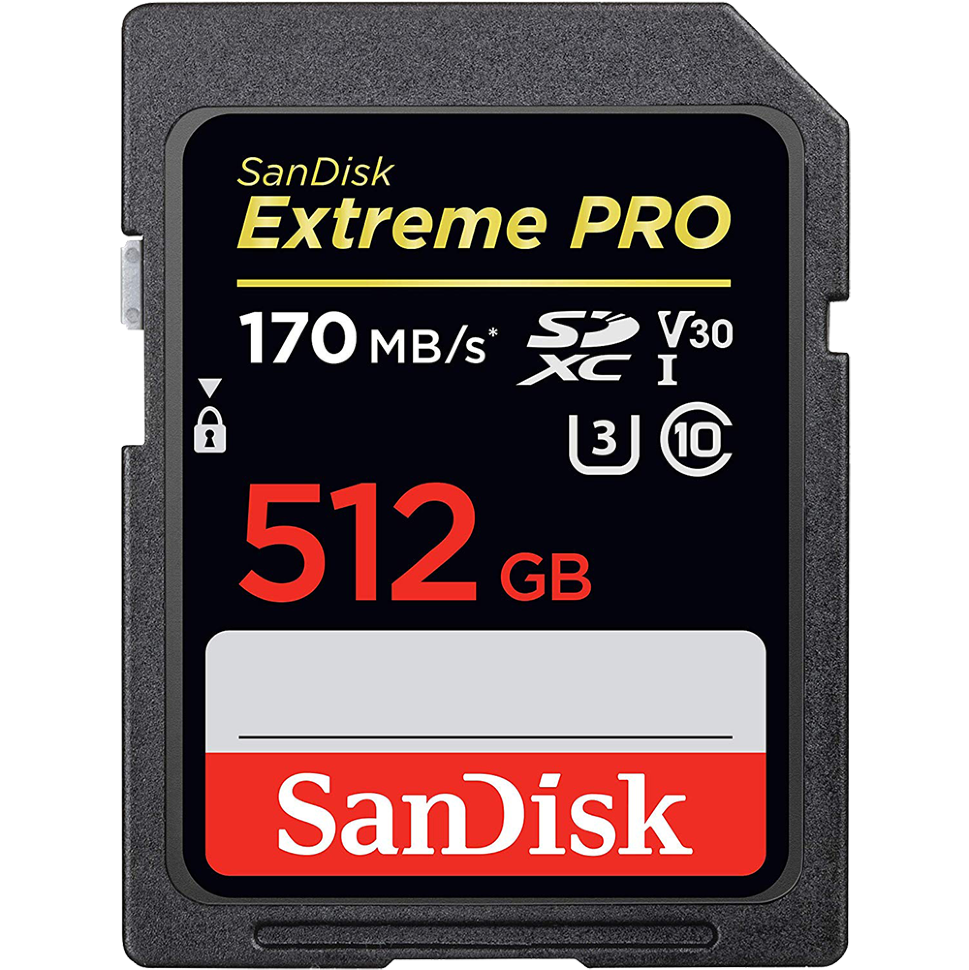 Карта памяти SanDisk Extreme Pro SDXC Card 512GB V30 UHS- I U3 