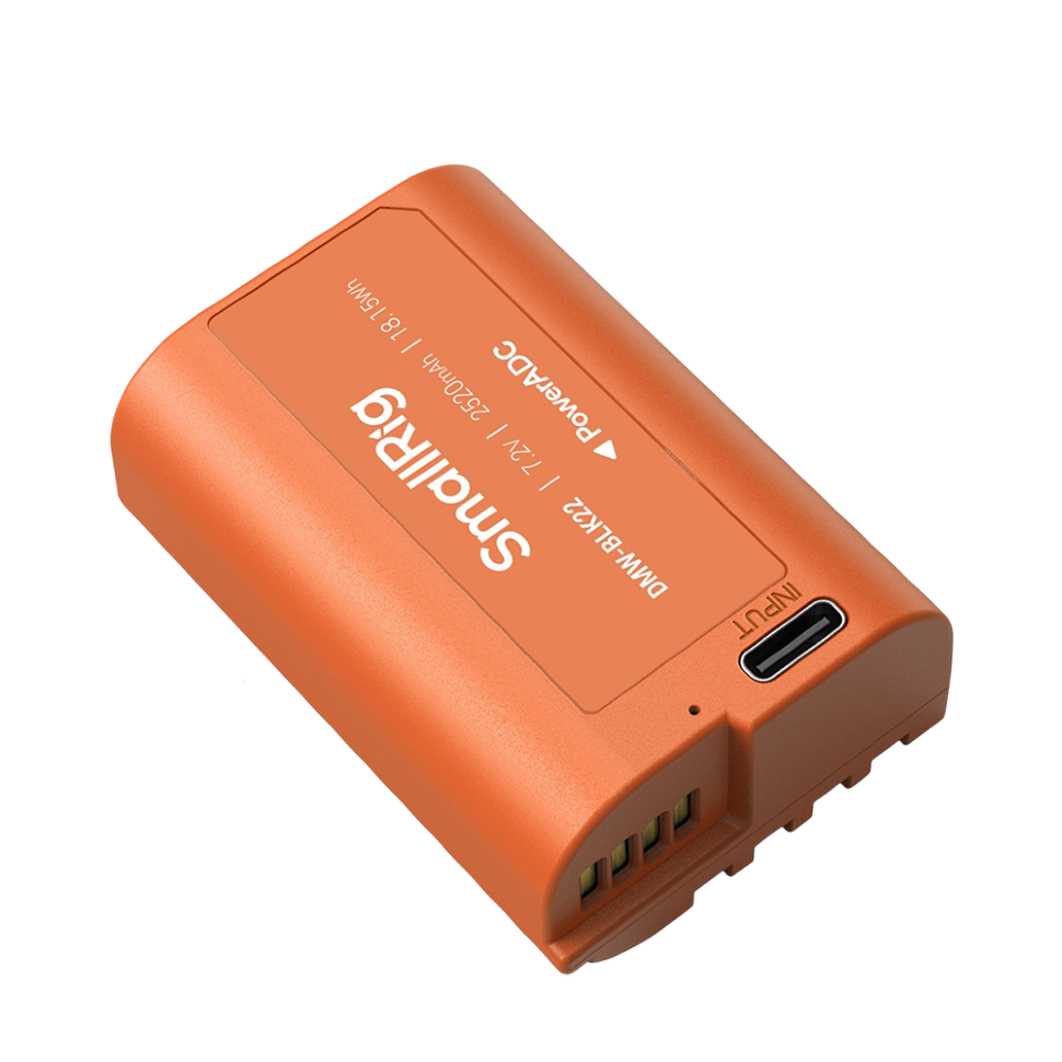 Аккумулятор SmallRig 4979 DMW-BLK22 Type-C Оранжевый 