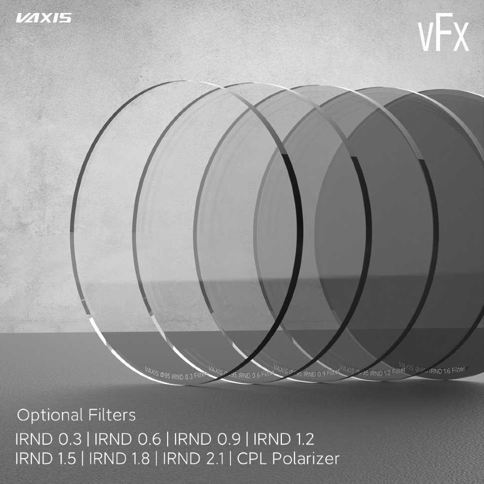

Светофильтр Vaxis VFX IRND 1.8 95мм Vaxis Φ95 IRND 1.8 Filter