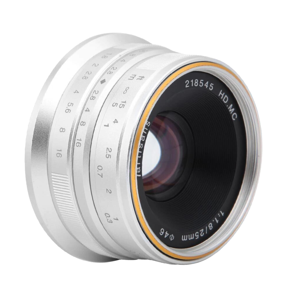 Объектив 7Artisans 25mm F1.8 X-mount Серебро preOrder=01.06.2025
