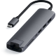 Хаб Satechi Type-C Slim Multiport + Ethernet Adapter Серый космос - Изображение 154831