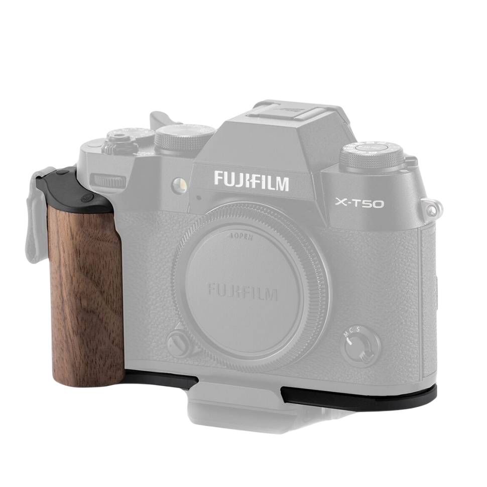 Площадка с рукояткой Tilta Wooden Grip для Fujifilm X-T50 Чёрная 