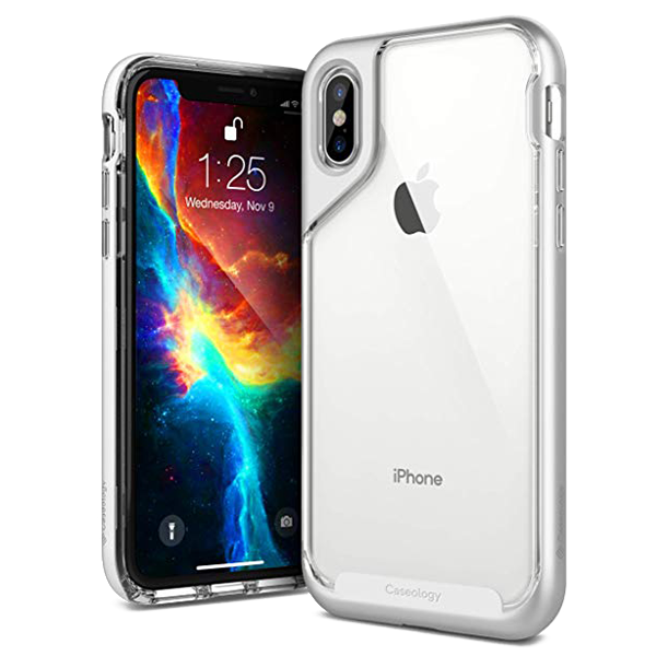 Чехол Caseology Skyfall для iPhone XS Серебро 