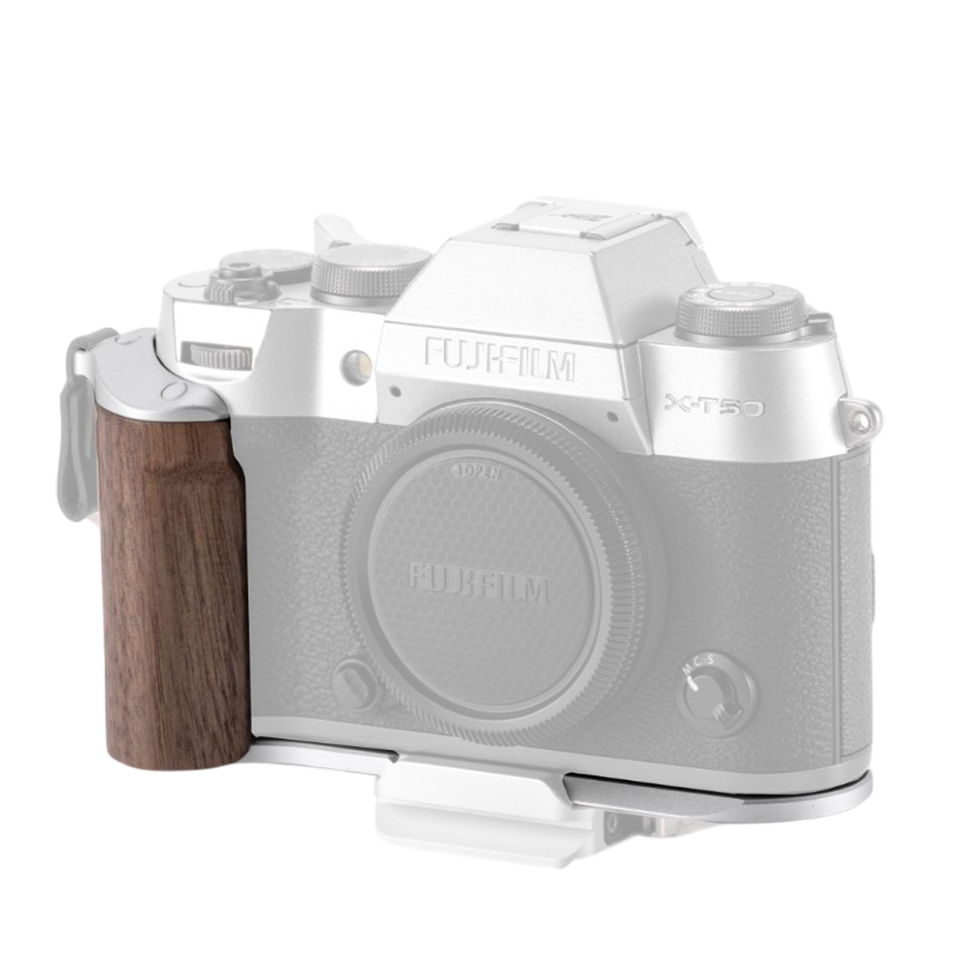 Площадка с рукояткой Tilta Wooden Grip для Fujifilm X-T50 Серебро 