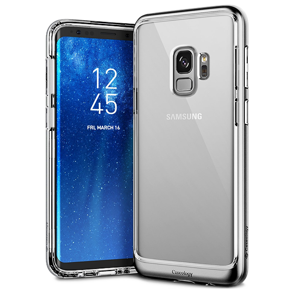 Чехол Caseology Skyfall для Galaxy S9 Silver Metallic 