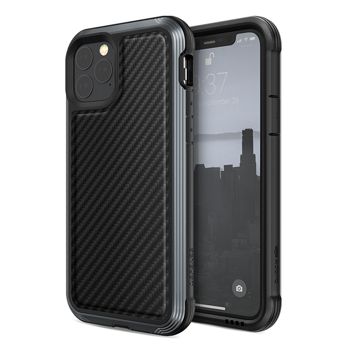 Чехол X-Doria Defense Lux для iPhone 11 Pro Чёрный карбон 
