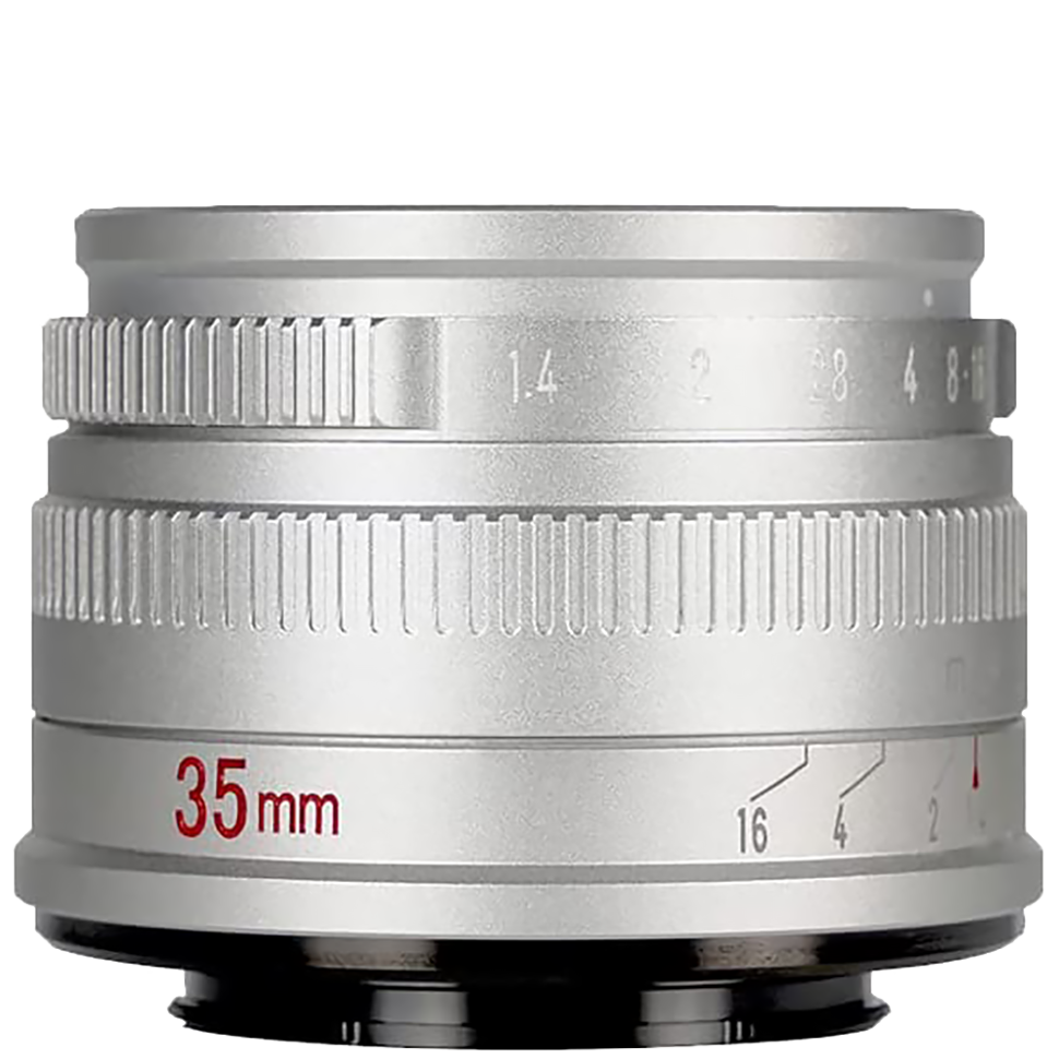 Объектив 7Artisans 35mm F1.4 Mark II APS-C E-Mount Серебро 