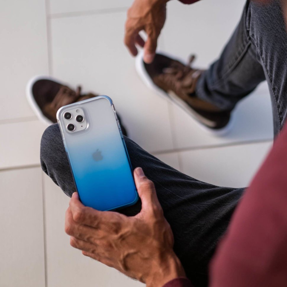 

Чехол Raptic Air для iPhone 12 mini Синий градиент 491556