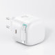 Сетевой адаптер Usams US-CC209 XMF PD35W GaN с телескопическим кабелем Lightning Чёрный - Изображение 229960