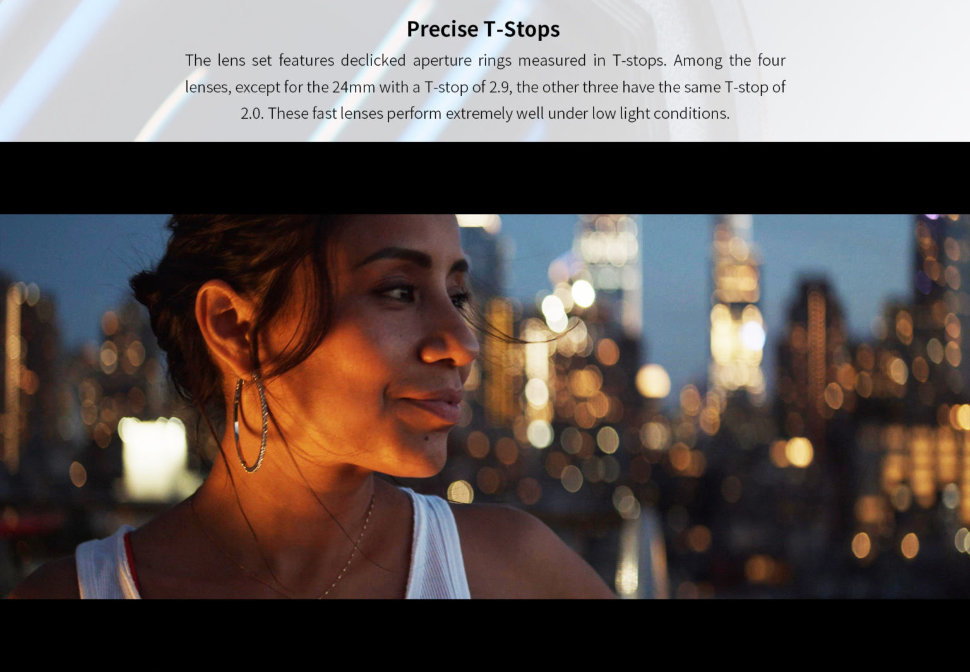 Комплект объективов Sirui Mars Anamorphic 24355075mm Micro 43