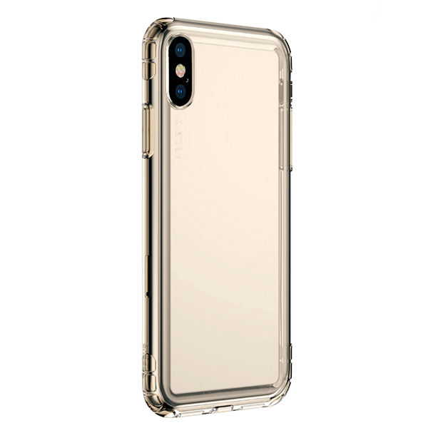 Чехол Baseus Safety Airbags Case для iPhone X/Xs Transparent Gold 
