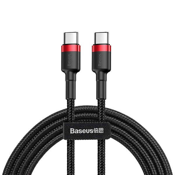 Кабель Baseus Cafule Type-C PD2.0 60W 1м Красно-Чёрный 