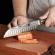 Набор ножей из дамасской стали HuoHou HU0073 Set of 5 Damascus Knife Sets (4 ножа + подставка) - Изображение 181159