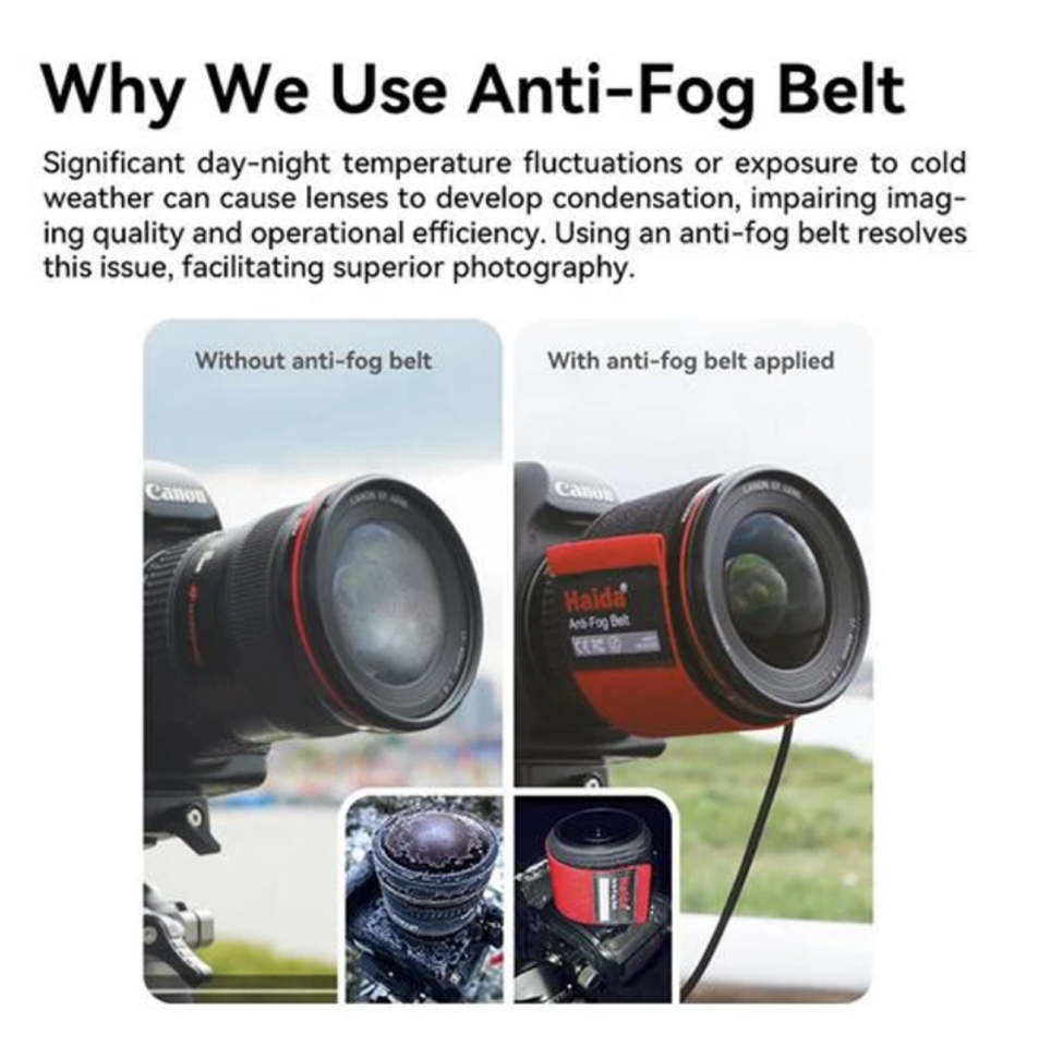 

Обогреватель для объектива Haida V2 Anti-Fog Belt Красный