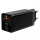 Сетевой адаптер Baseus GaN3 Pro 2C+U 65W Белый (+кабель Type-C 1м) - Изображение 193592