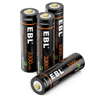 Артикул: 27681. Комплект аккумуляторных батарей EBL USB Rechargeable AA 1.5V 3300mwh (4шт + зарядный кабель)