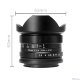 Объектив 7Artisans 7.5mm F2.8 Fisheye E-mount Чёрный - Изображение 111870