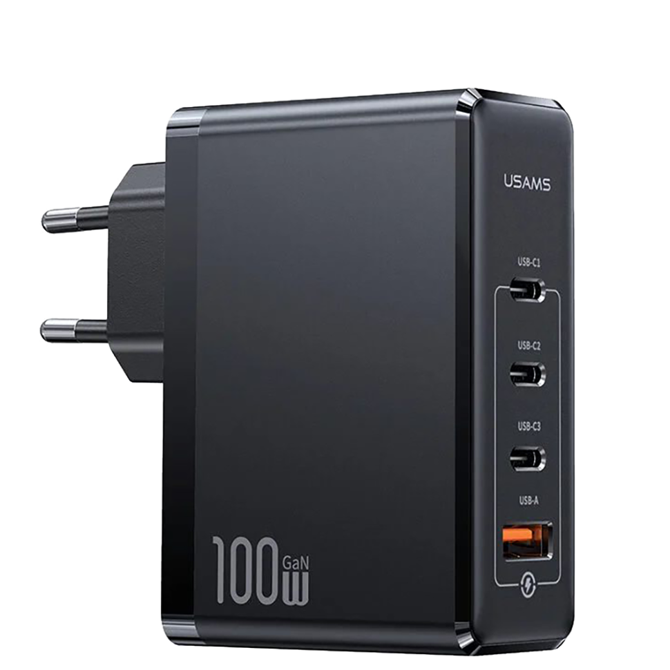 Сетевой адаптер USAMS GaN US-CC163 T50 100W (EU) 