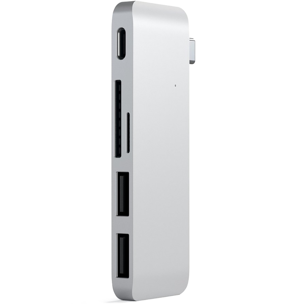 Хаб Satechi Type-C Pass-through USB HUB для Macbook 12&quot; Серебро 