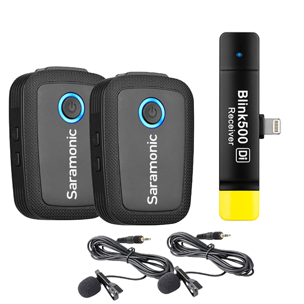 Радиосистема Saramonic Blink500 B4 (Lightning RX +  2TX) Чёрная 