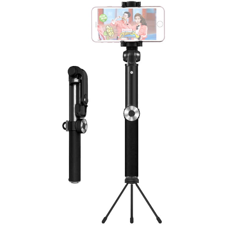 Монопод Wo New Leather Selfie Stick Чёрный 