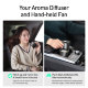 Ароматизатор с портативным вентилятором Baseus Breeze fan Air Freshener Чёрный - Изображение 130352