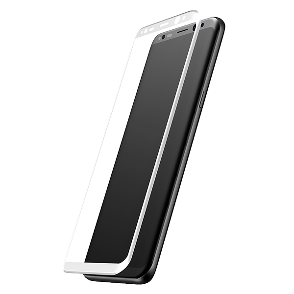 Стекло защитное 3D Baseus 0.3mm для Galaxy S8 Белое 