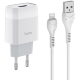 Сетевой адаптер HOCO C72A Glorious 2.1А Белый  + кабель Lightning 1м - Изображение 202491