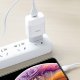 Сетевой адаптер HOCO C72A Glorious 2.1А Белый  + кабель Lightning 1м - Изображение 202795