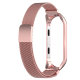 Миланский браслет для Mi Band 3/4 Milanese band Розовое Золото - Изображение 96919