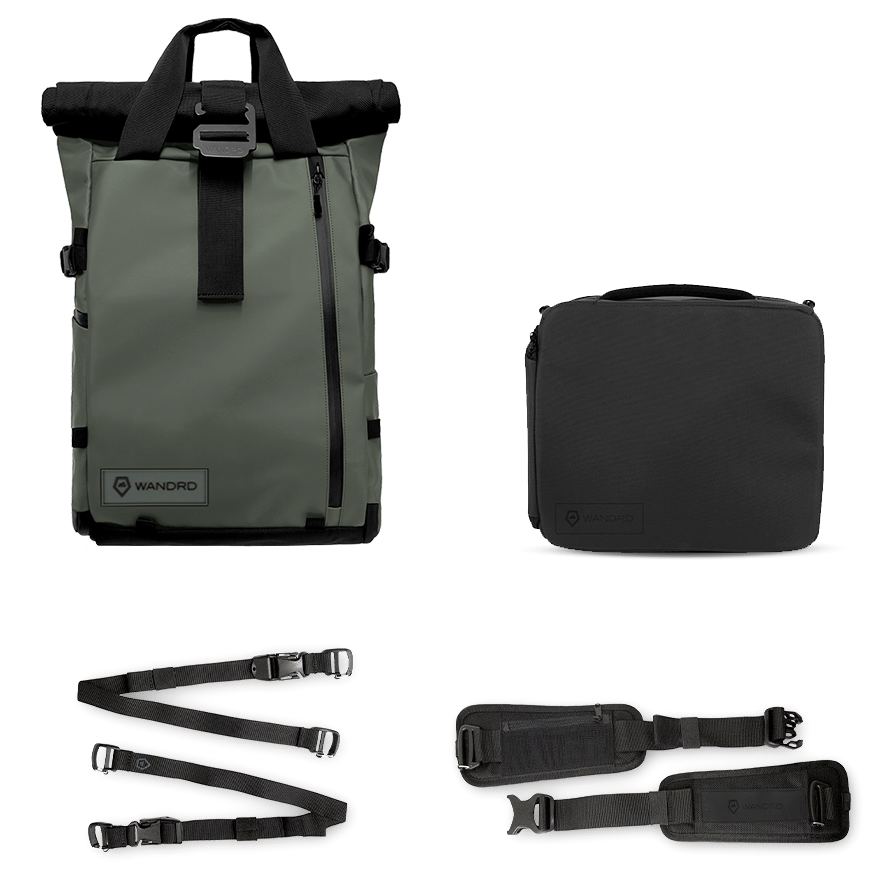 Рюкзак WANDRD PRVKE 21L Зелёный Photography Bundle 