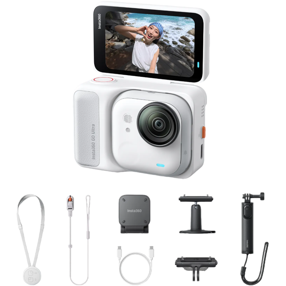 Экшн-камера Insta360 GO Ultra Creator Bundle Белая 