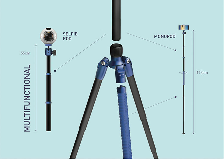 

Штатив Momax: Tripod Hero Синий TRS7B