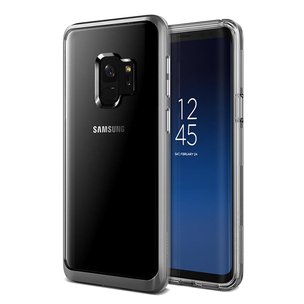 Чехол VRS Design Crystal Bumper для Galaxy S9 Steel Silver 
