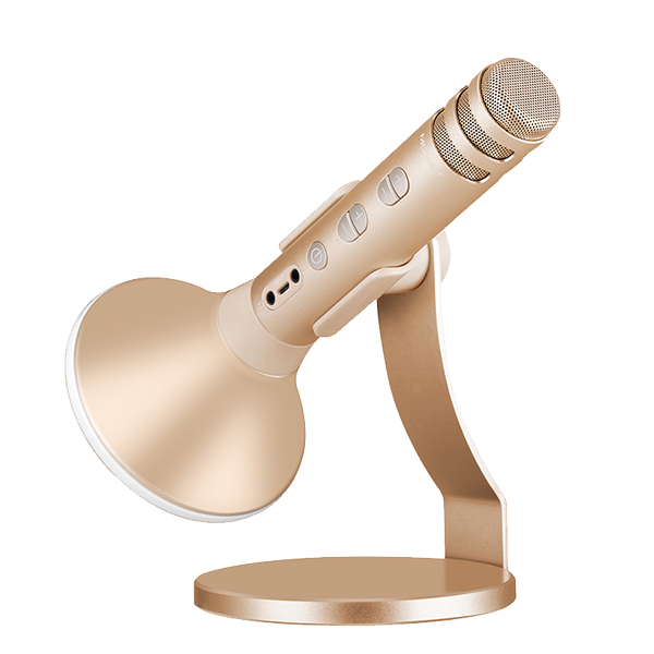 Беспроводной микрофон для караоке Momax K-MIC PRO Золото 