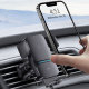 Автодержатель с беспроводной зарядкой Baseus Wisdom 15W Чёрный - Изображение 184370