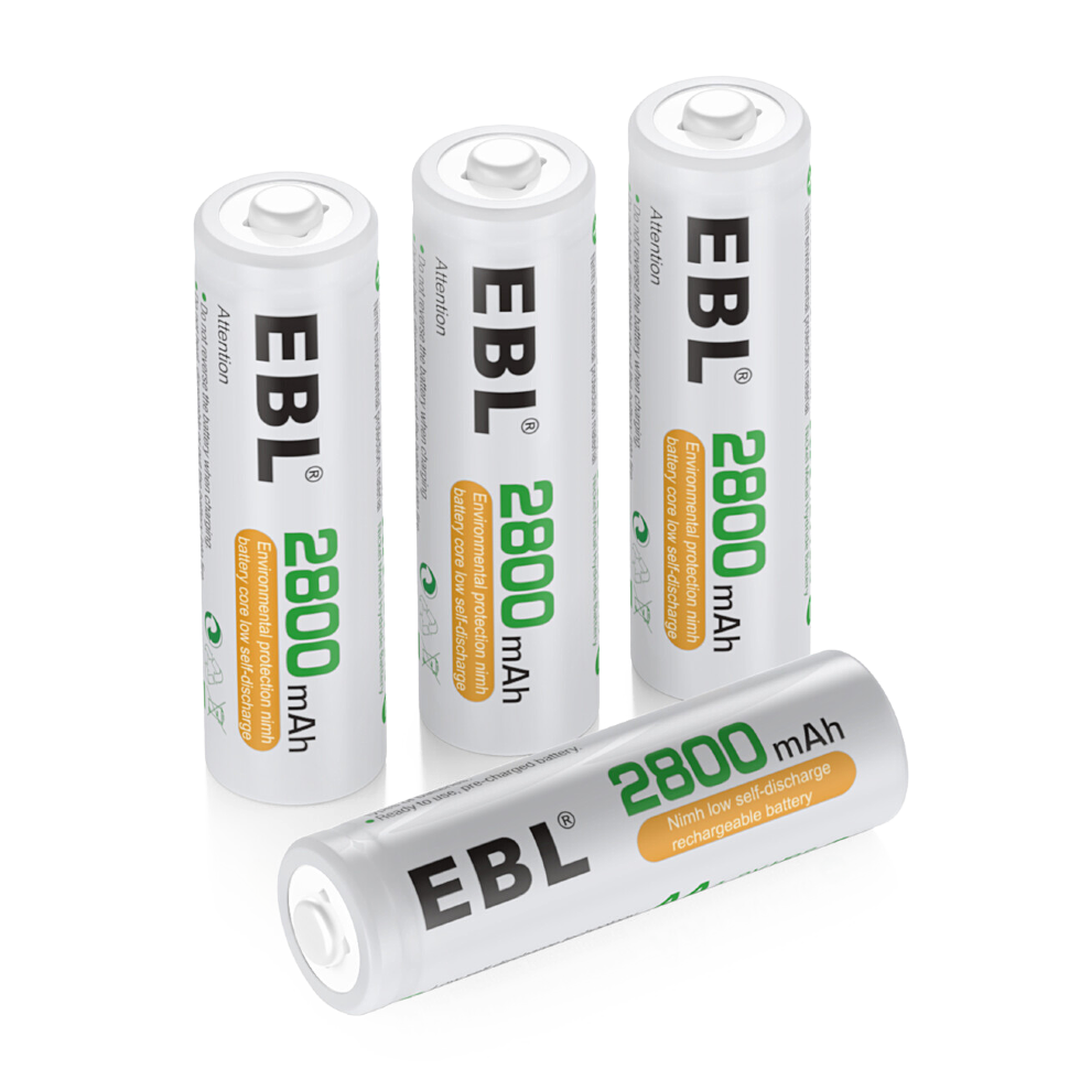 Комплект аккумуляторных батарей EBL AA 2800mAh (4шт) 