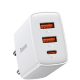 Сетевой адаптер Baseus Compact Quick Charger 2U+C 30W Белый - Изображение 192859