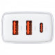 Сетевой адаптер Baseus Compact Quick Charger 2U+C 30W Белый - Изображение 192861