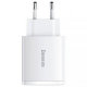Сетевой адаптер Baseus Compact Quick Charger 2U+C 30W Белый - Изображение 192862