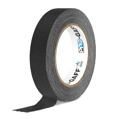 Gaffer tape матовый Pro Gaff 24мм Чёрный 