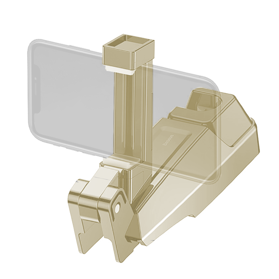 Держатель смартфона для подголовника Baseus backseat vehicle phone holder Хаки 